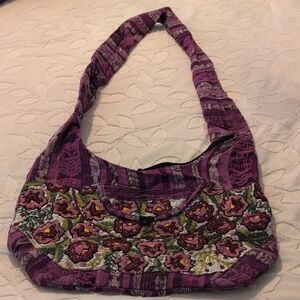 Purple Floral Women's Bag